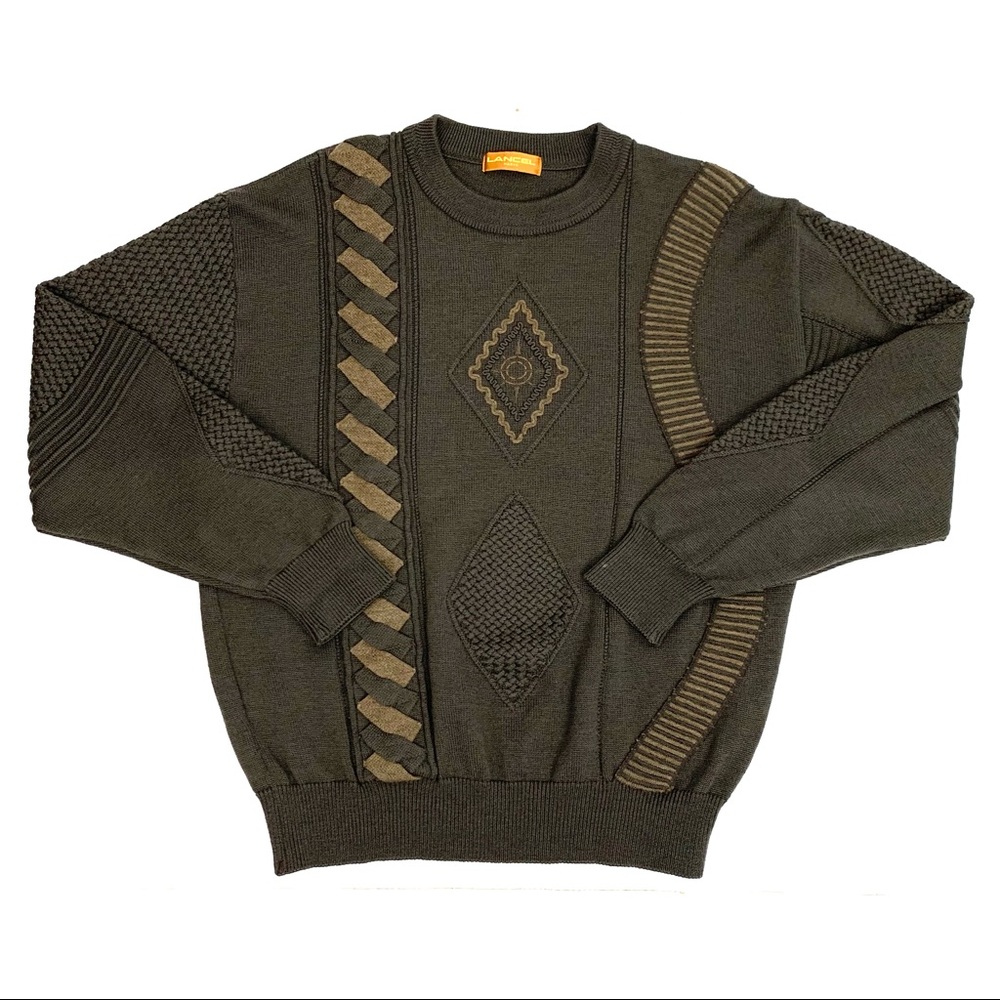LANCEL Paris Men’s Large Vintage Knit pullover sweater